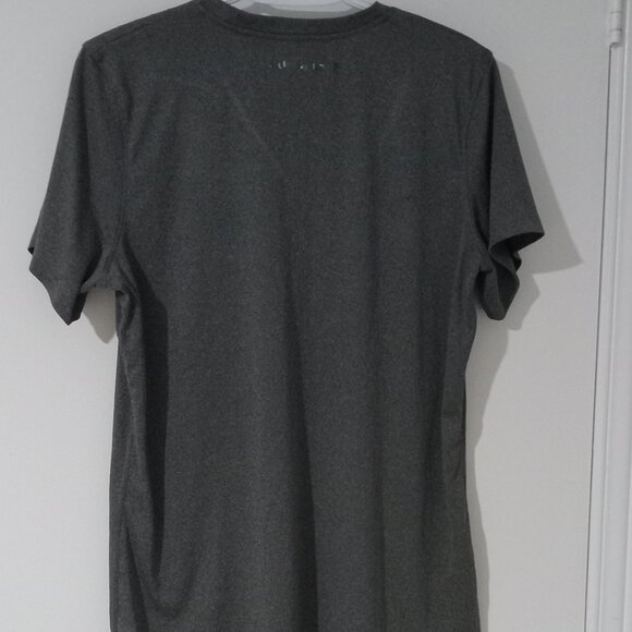Hummer T-shirt short sleeves grey colour women's size L V-neck logo H on left to - Picture 3 of 3